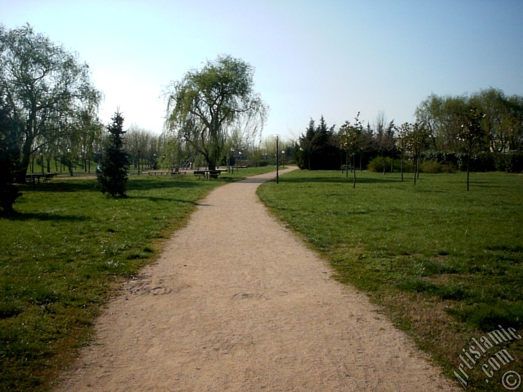 View of Botanical Park in Bursa city of Turkey.
