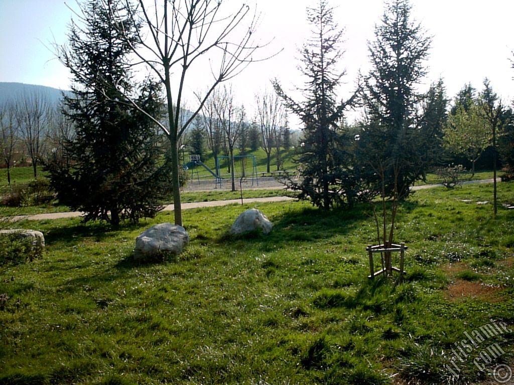 View of Botanical Park in Bursa city of Turkey.
