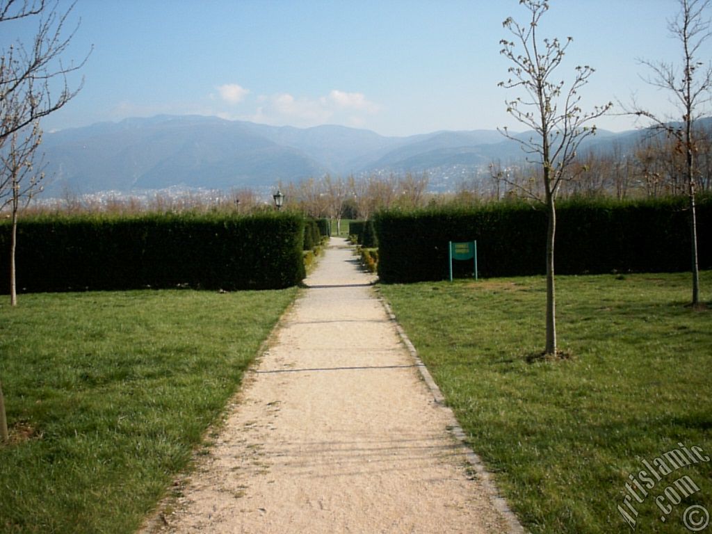 View of Botanical Park in Bursa city of Turkey.
